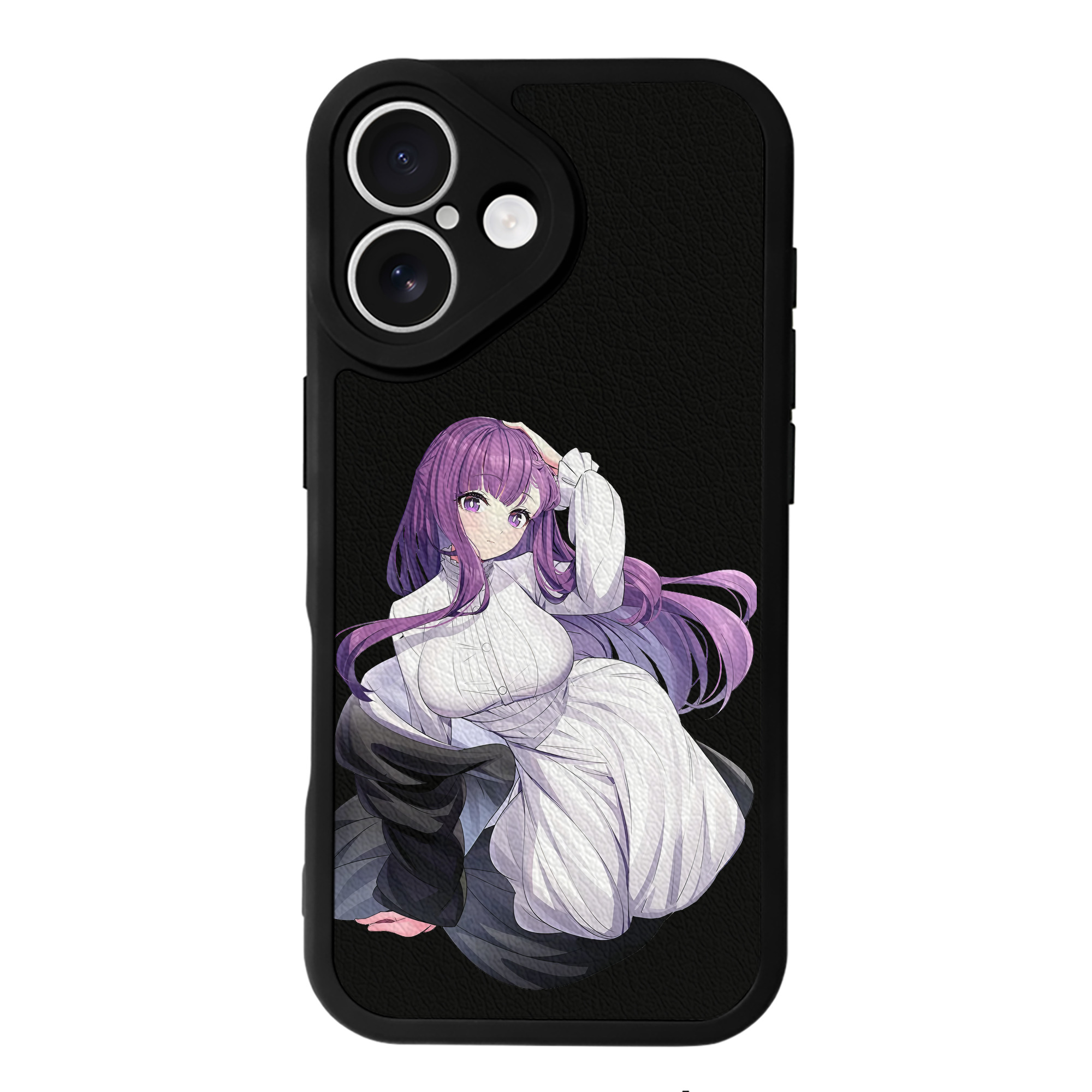 （画像用） 葬送のフリーレン Frieren 【iPhone 16シリーズ対応】シリコンスマホケース（レザー調） 材質：シリコン